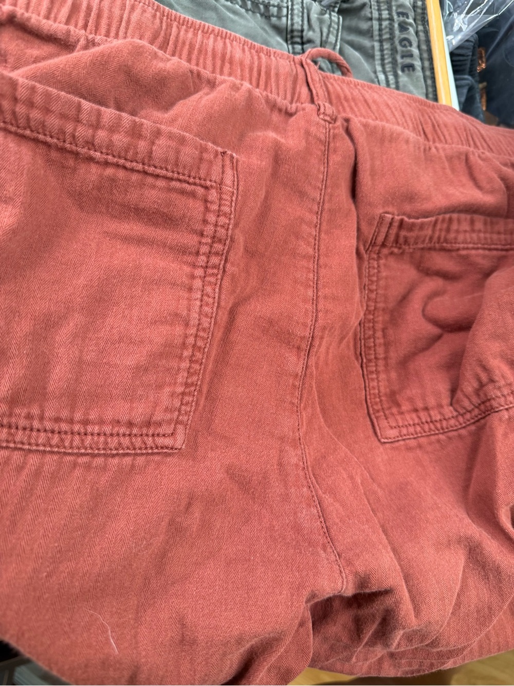 Old Navy Drawstring Joggers in Rust Brown - Picture 4 of 4